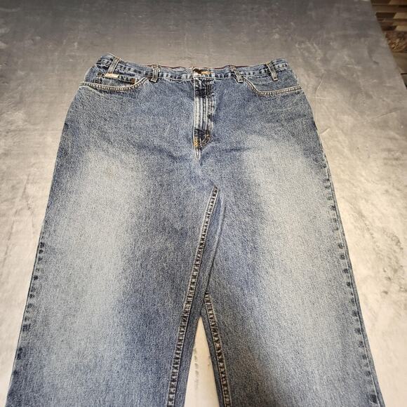 Eddie Bauer Jeans Mens 40x32 Blue Loose Fit Tall Denim Straight Leg Classic - Picture 2 of 10